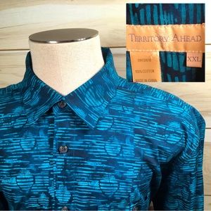 Territory Ahead Men’s 2XL Geometric/Printed/Striped Longsleeve Button Up Shirt